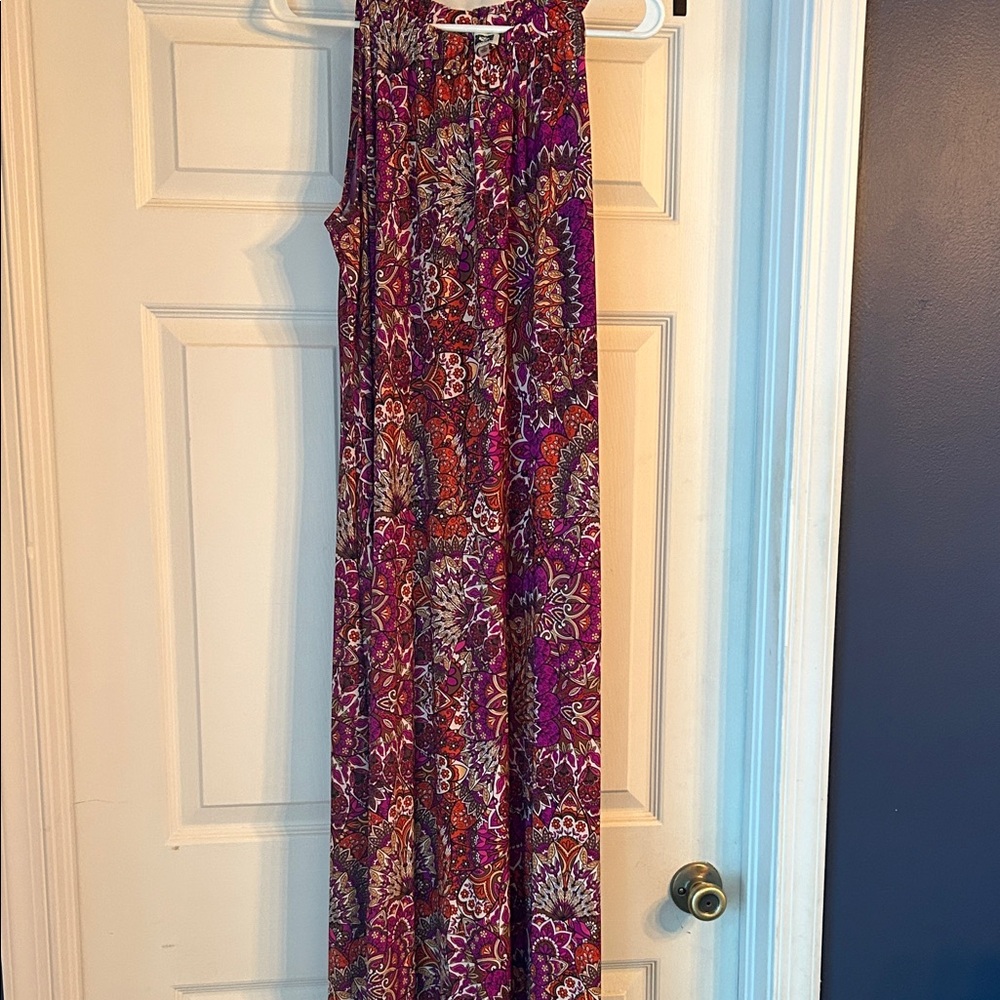 Anne Klein Colorful Bohemian Maxi Dress - Like New